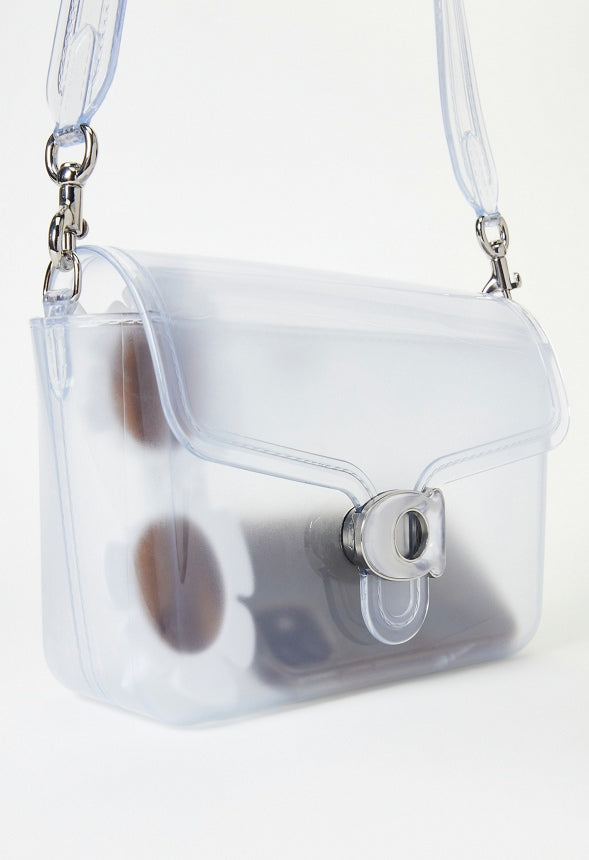 Jelly Crossbody With Flap Clear