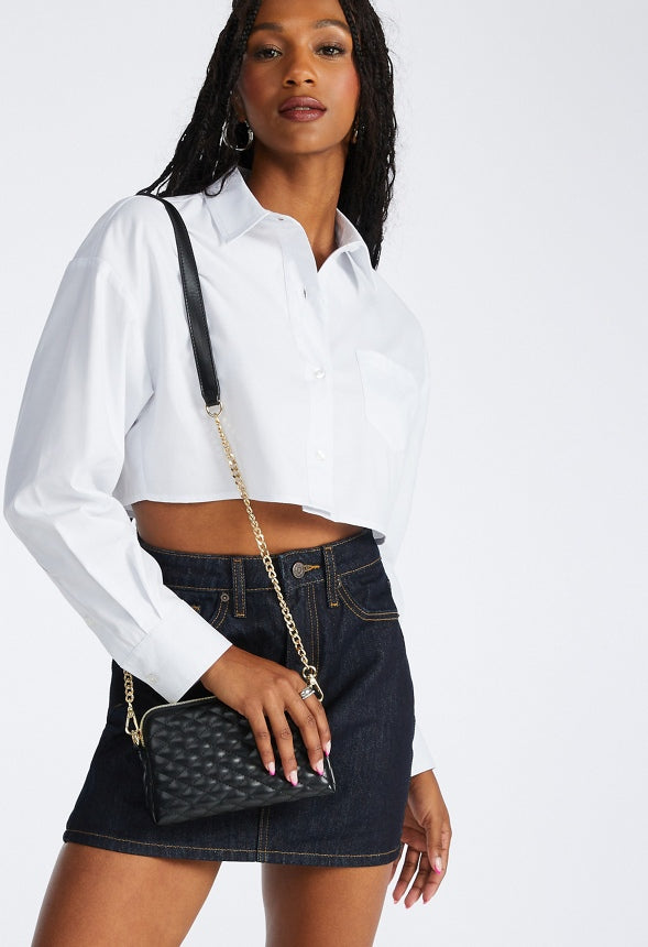 Mini Dome Crossbody Black