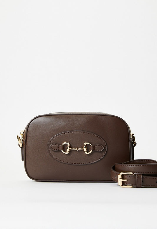 Horsebit Crossbody Bag Coffee