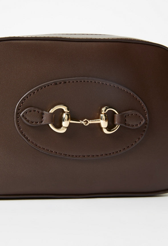 Horsebit Crossbody Bag Coffee