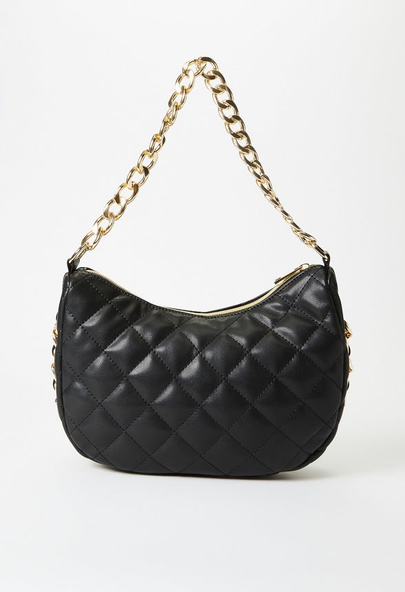 Double Chain Crossbody Black