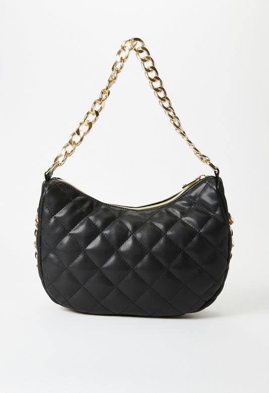Double Chain Crossbody Black