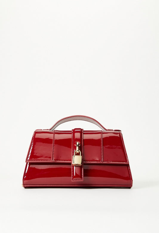 Mini Structured Crossbody With Chain Tibetan Red