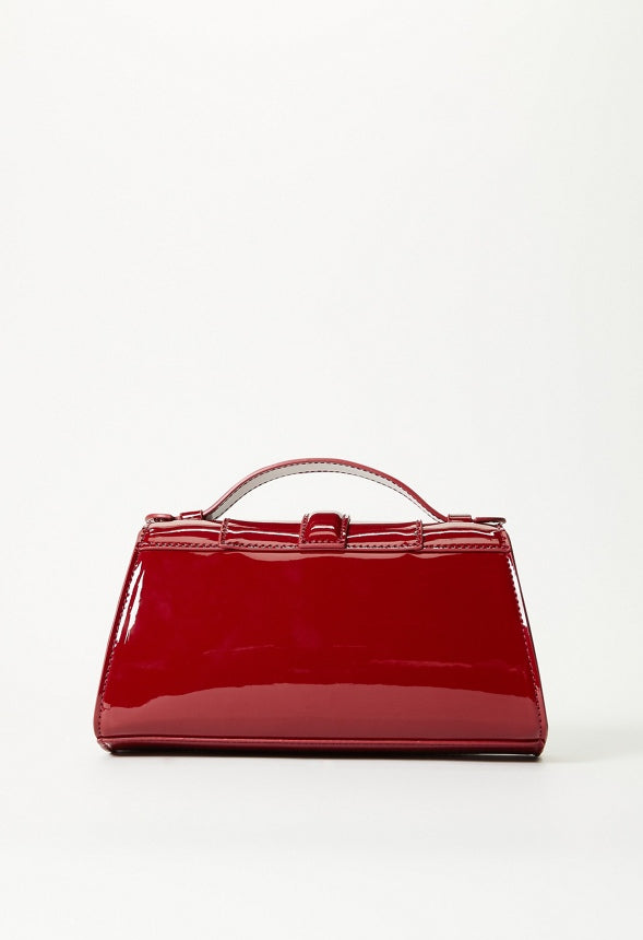 Mini Structured Crossbody With Chain Tibetan Red