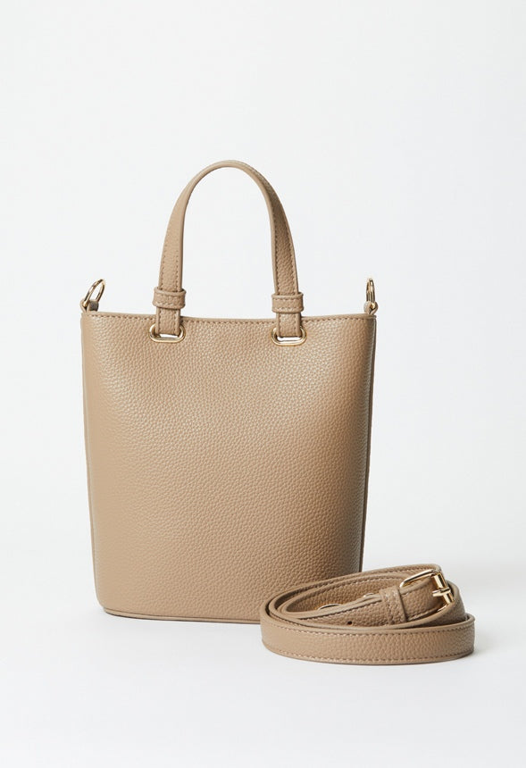 Studded Bucket Bag Taupe