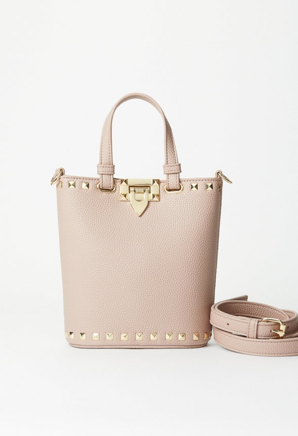 Studded Bucket Bag Rose Smoke