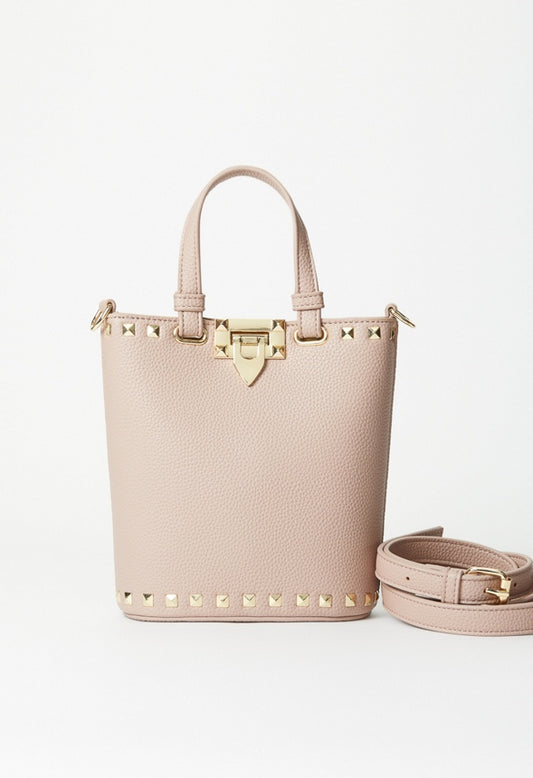 Studded Bucket Bag Rose Smoke