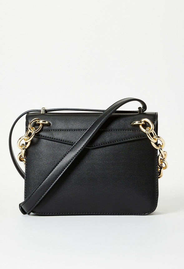 Crossbody With Large Chain Black