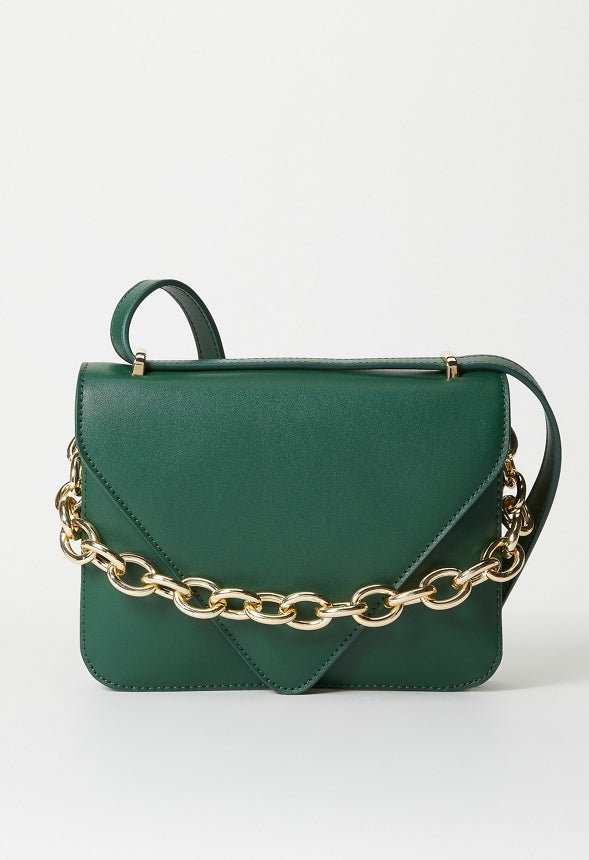 Crossbody With Large Chain Rainforest