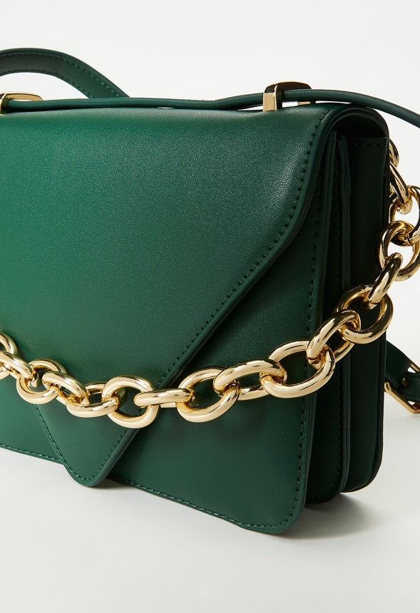 Crossbody With Large Chain Rainforest