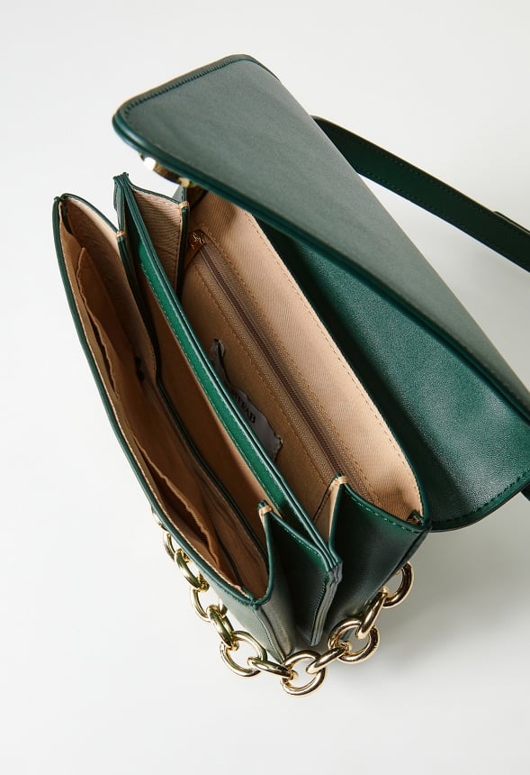 Crossbody With Large Chain Rainforest
