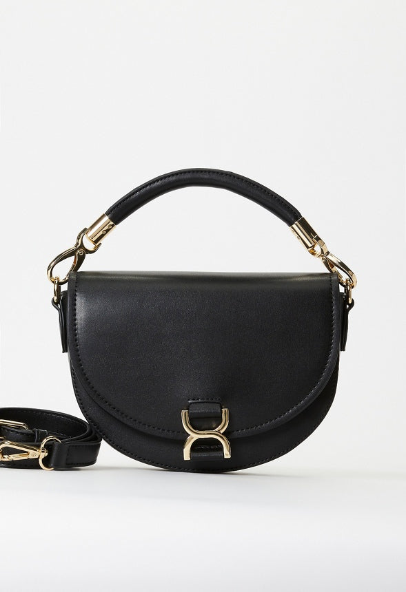 Saddle Bag With Hardware Black