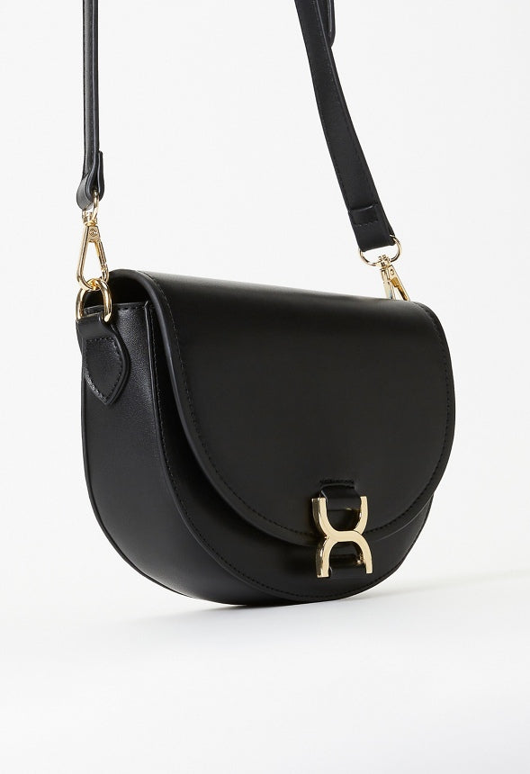 Saddle Bag With Hardware Black