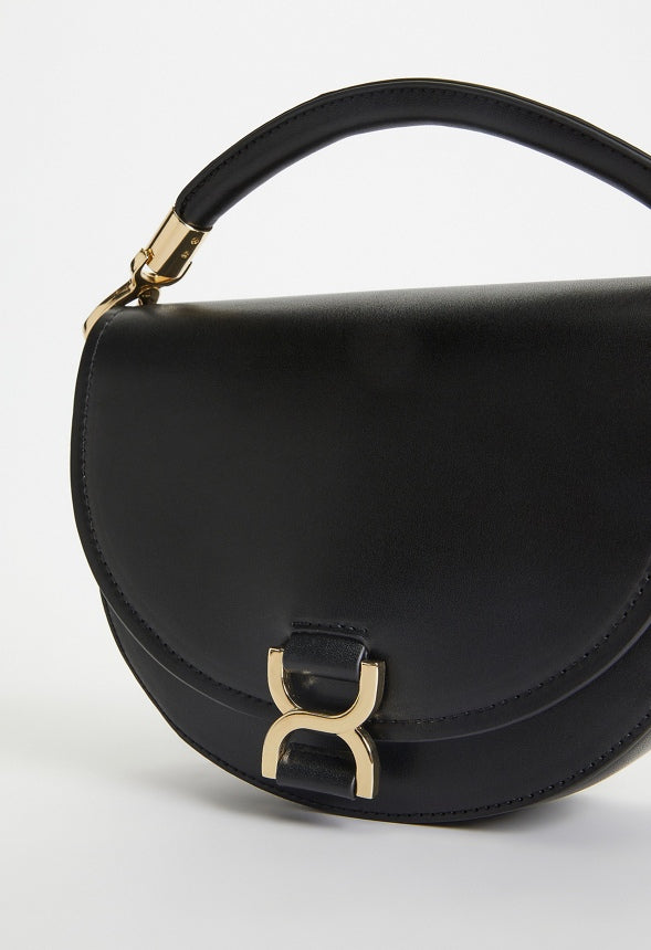 Saddle Bag With Hardware Black