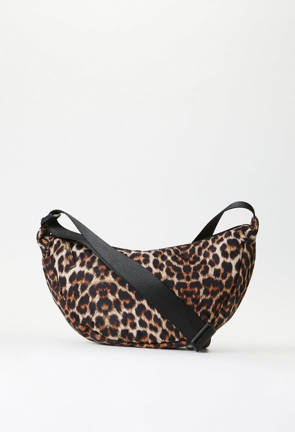 Half Moon Sling Crossbody Leopard