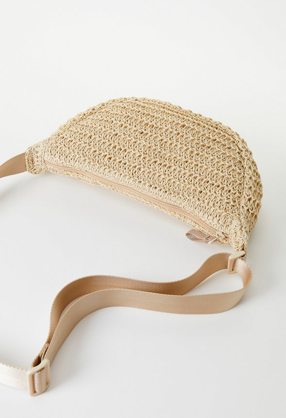 Half Moon Sling Crossbody Natural