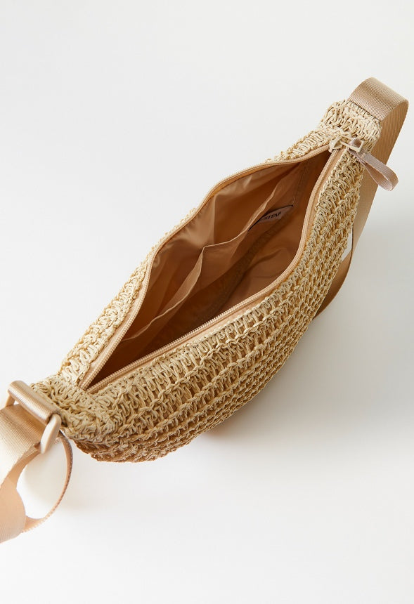 Half Moon Sling Crossbody Natural