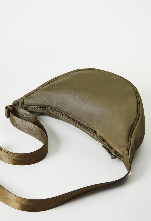 Half Moon Sling Crossbody Military Olive