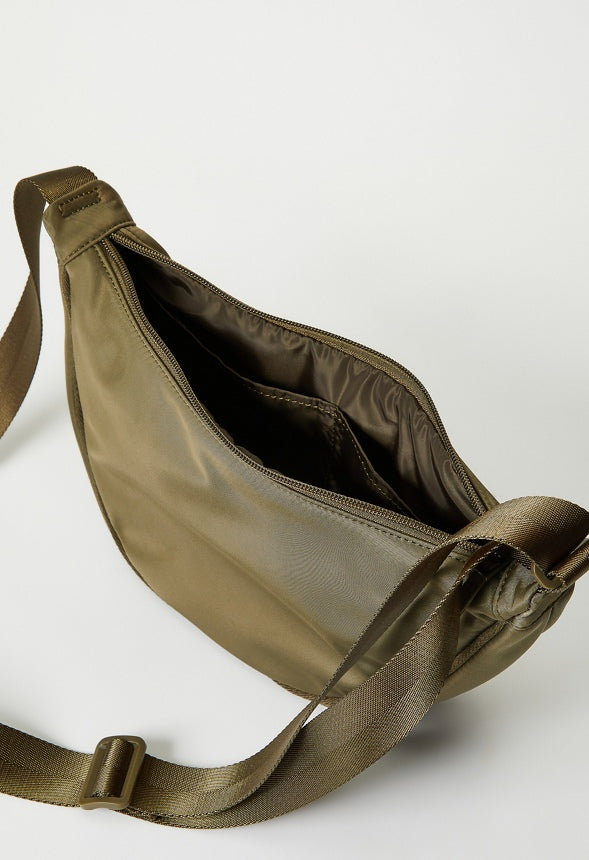 Half Moon Sling Crossbody Military Olive