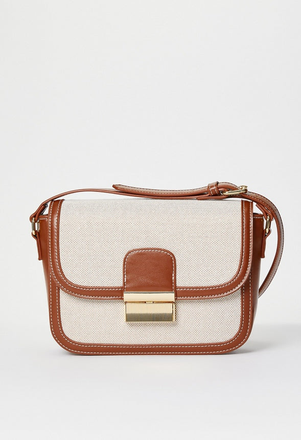 Hardware Saddle Bag Leather Brown/ Natural