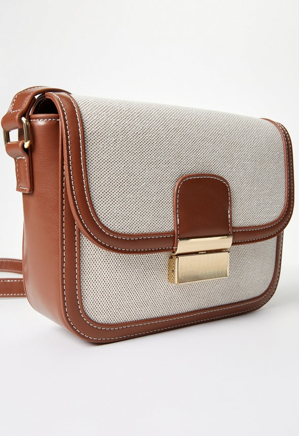 Hardware Saddle Bag Leather Brown/ Natural