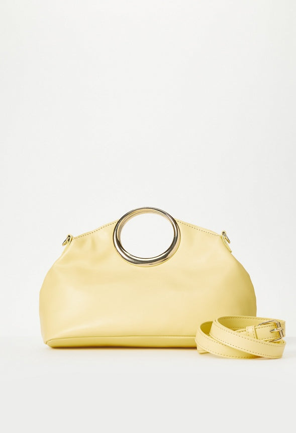 Circular Handle Bag Pale Banana