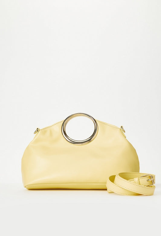 Circular Handle Bag Pale Banana