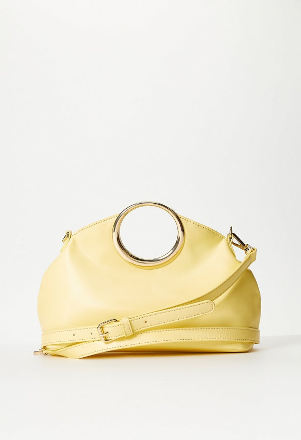 Circular Handle Bag Pale Banana
