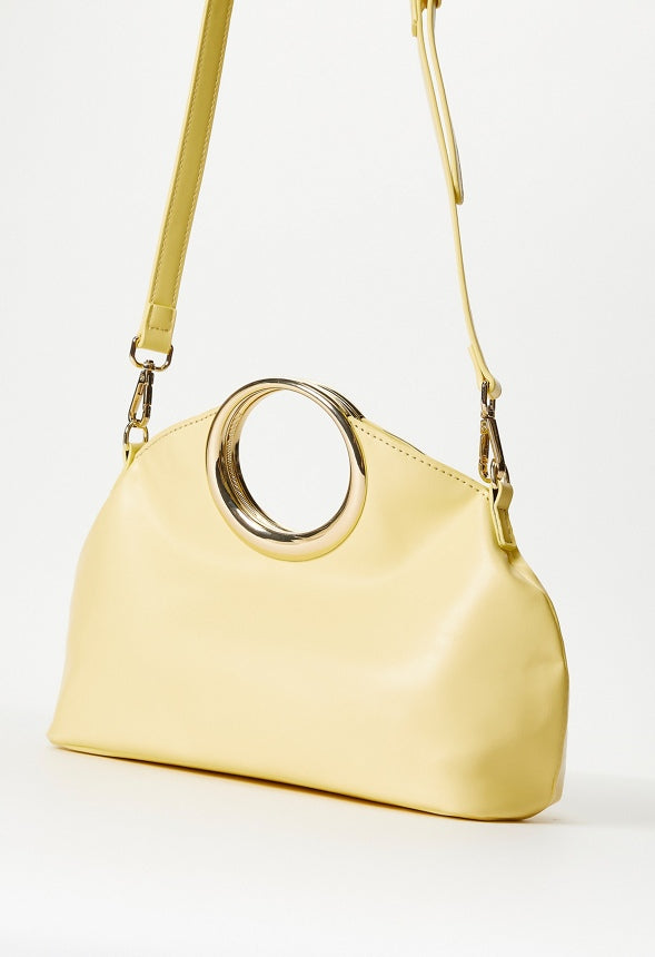 Circular Handle Bag Pale Banana