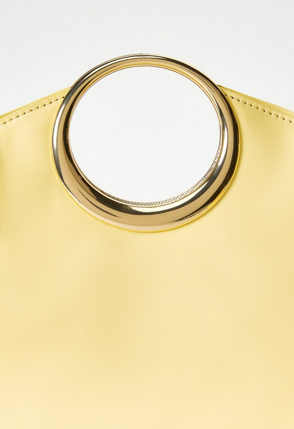 Circular Handle Bag Pale Banana