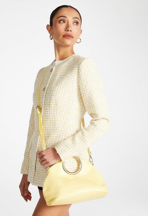 Circular Handle Bag Pale Banana