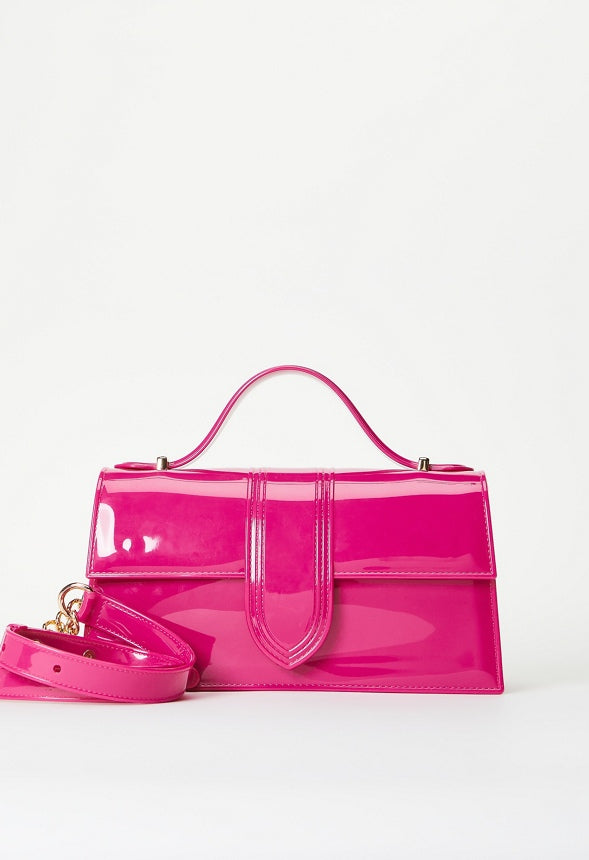Jelly Flap Crossbody Rose Powder