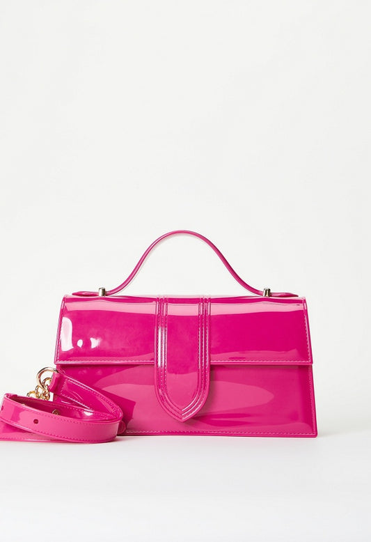 Jelly Flap Crossbody Rose Powder