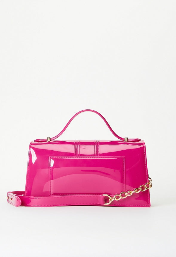 Jelly Flap Crossbody Rose Powder
