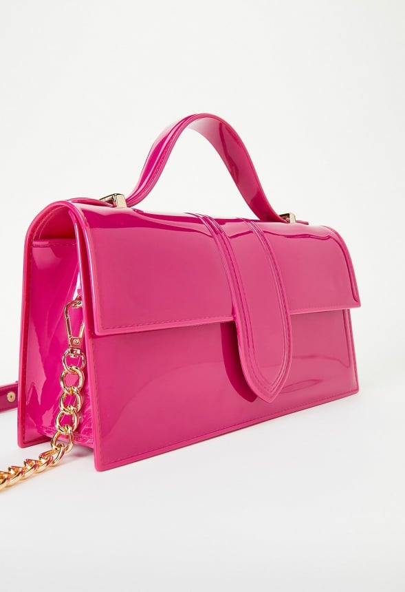 Jelly Flap Crossbody Rose Powder
