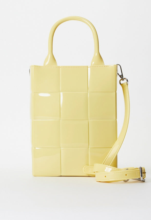 Jelly Woven Crossbody Bright Yellow