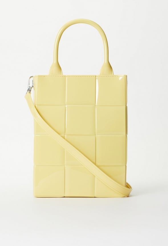 Jelly Woven Crossbody Bright Yellow
