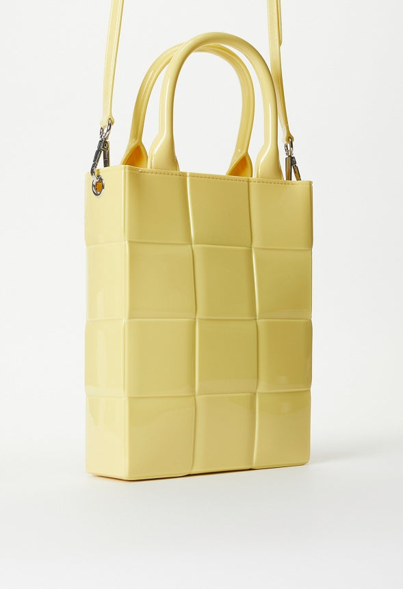 Jelly Woven Crossbody Bright Yellow