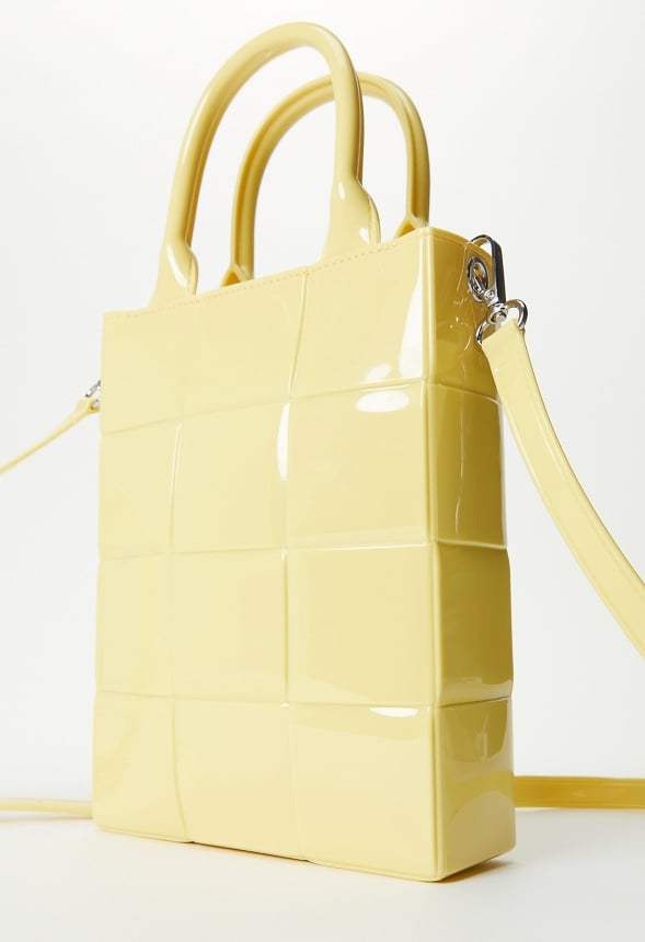 Jelly Woven Crossbody Bright Yellow