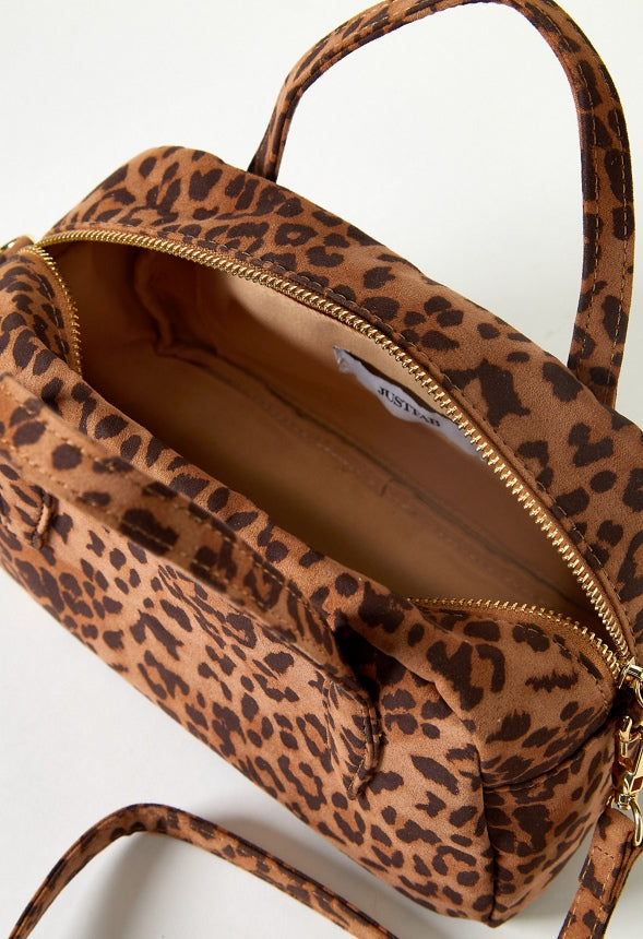Top Handle Crossbody Leopardino