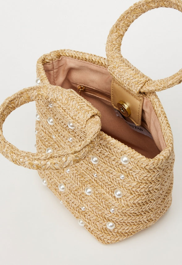 Round Handle Clutch Natural