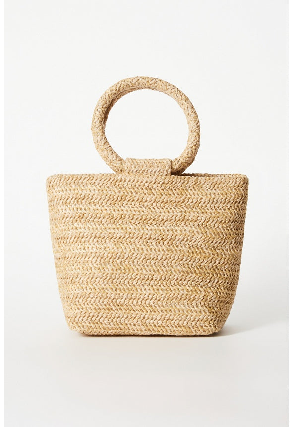 Round Handle Clutch Natural