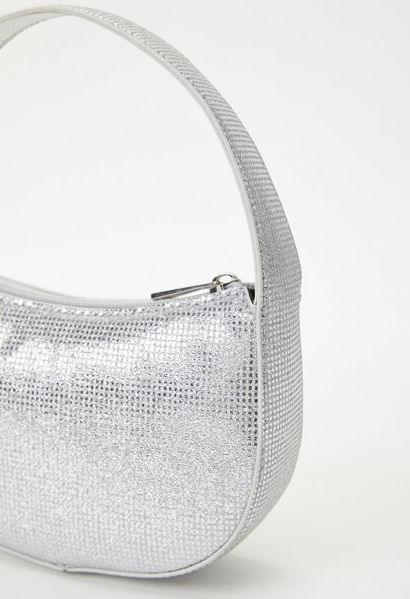 Moon Clutch Silver Disco