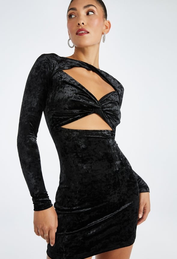 Snatched Mini Dress Black Caviar