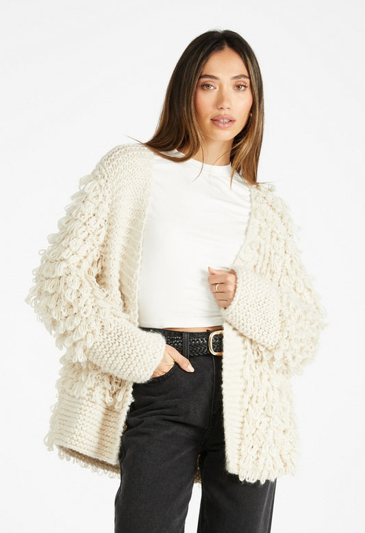 Loop Sweater Cardigan Marshmallow