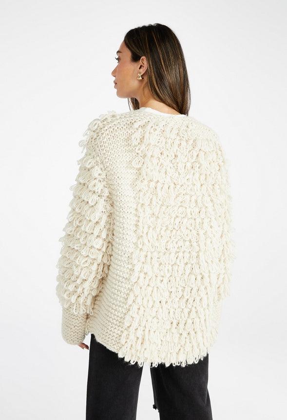Loop Sweater Cardigan Marshmallow