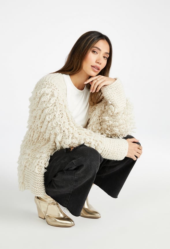 Loop Sweater Cardigan Marshmallow