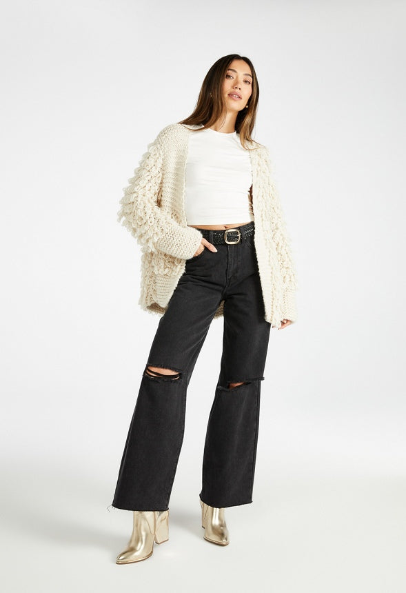 Loop Sweater Cardigan Marshmallow