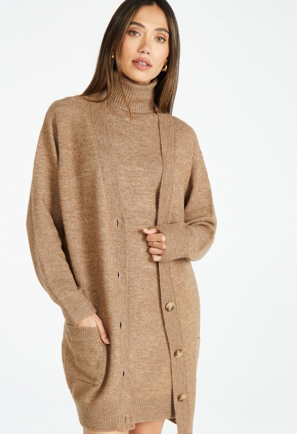 Spacedye Boyfriend Cardigan Brown Spacedye