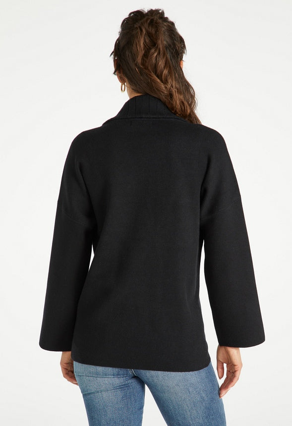 Double Breasted Cardigan Black Caviar